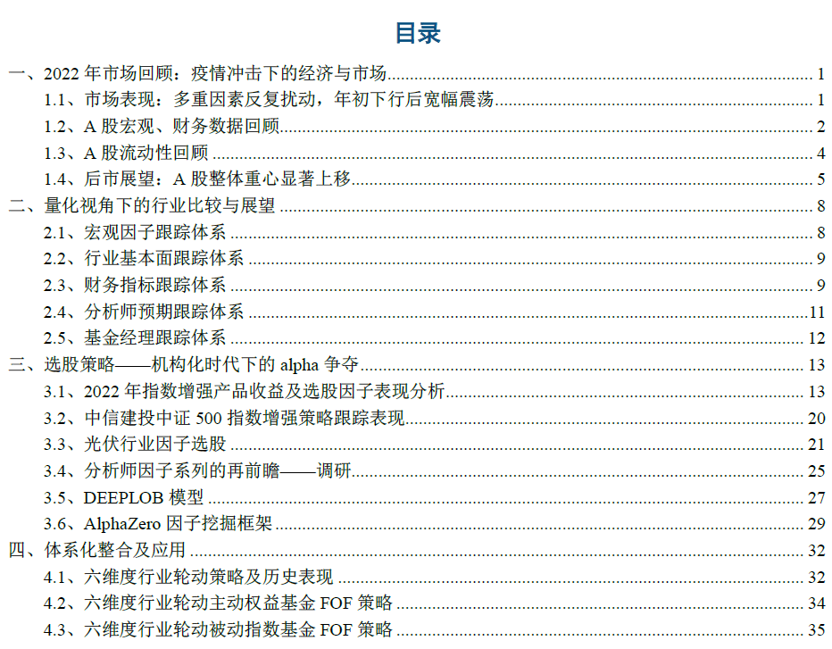 用量化体系应对市场不确定性——中信建投金融工程2023年度投资策略报告