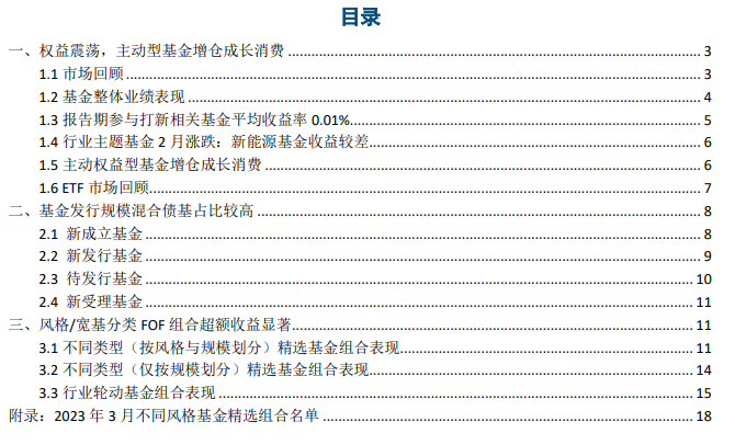 权益基金市场分化，FOF组合超额显著——基金市场与FOF组合3月报