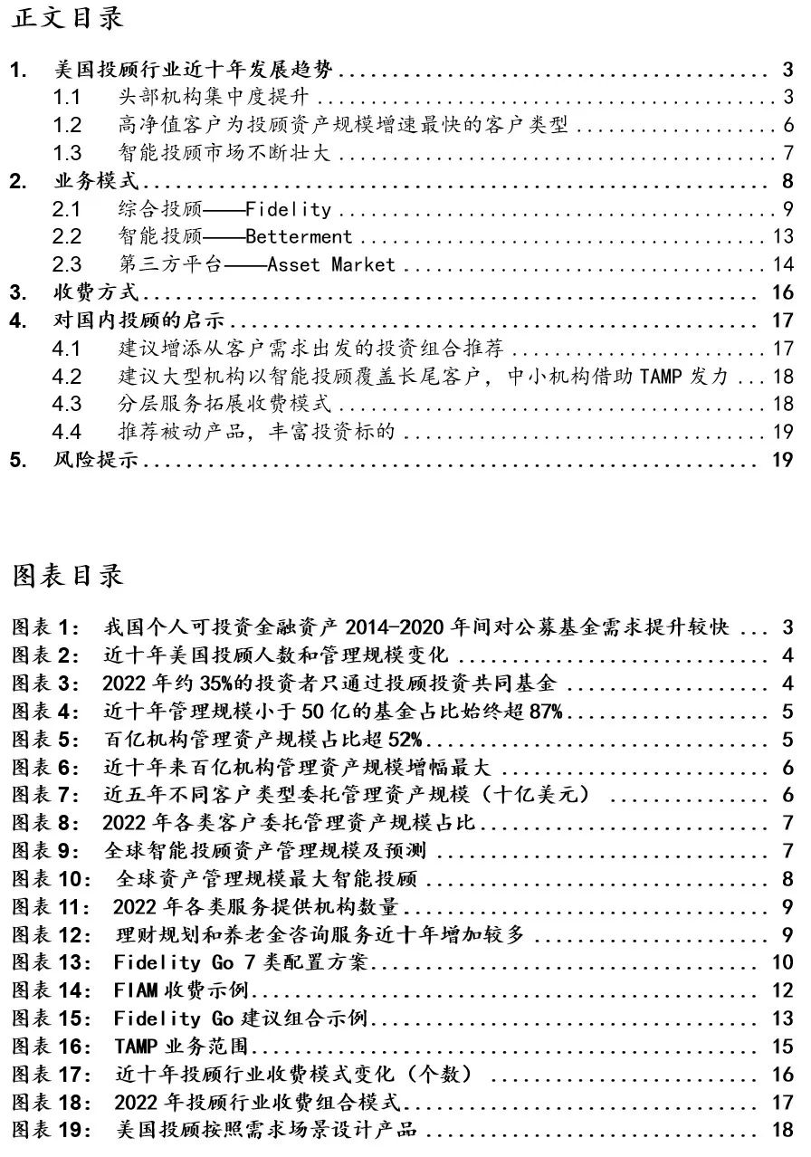 【国联金工|基金研究】美国投顾发展及启示