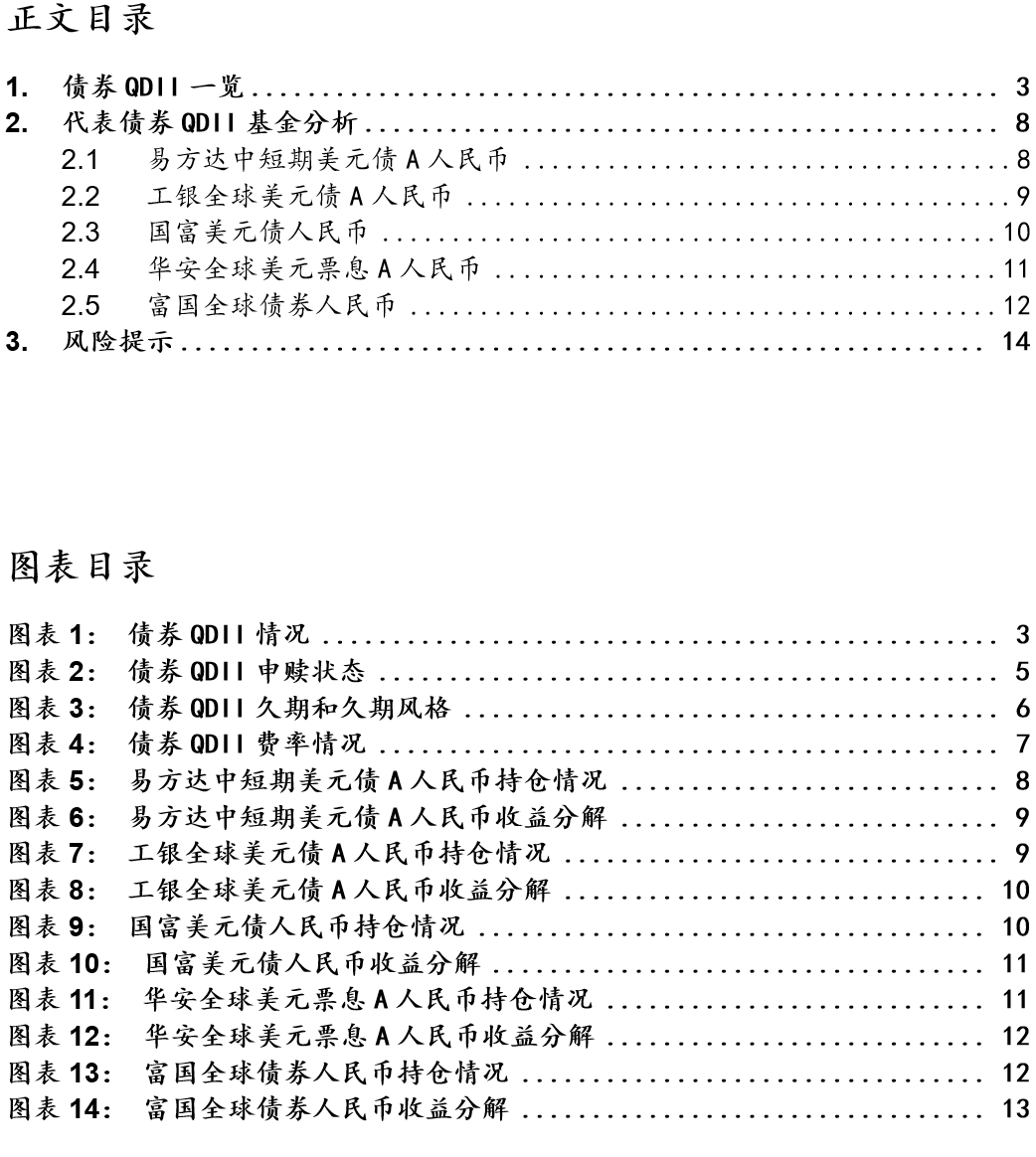 【国联金工|基金研究】债券QDII基金投资分析报告